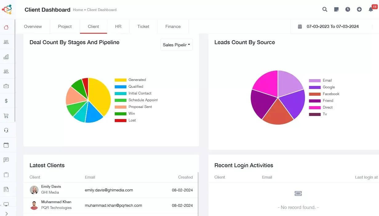 CRM Dashboard