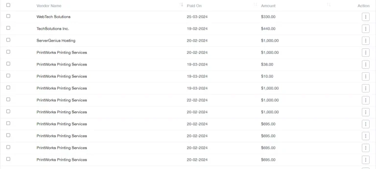 Vendor Payments